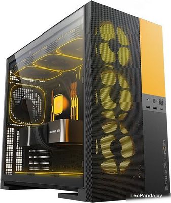 Корпус Geometric Future Model 5 Vent 5FAN (черный/желтый) - фото2