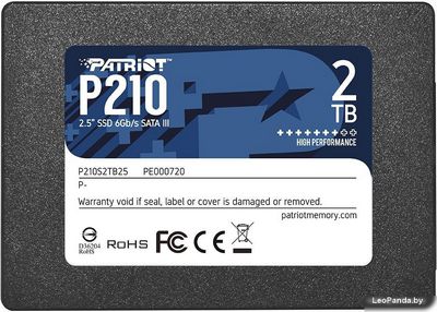 SSD Patriot P210 2TB P210S2TB25 - фото