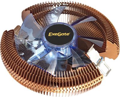 Кулер для процессора ExeGate EE91-PWM.Cu.BLUE EX286154RUS - фото2