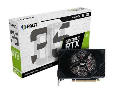 Видеокарта Palit GeForce RTX 3050 StormX 6GB NE63050018JE-1072F - фото7