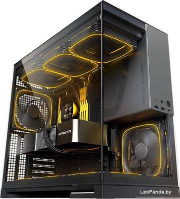 Корпус Geometric Future Model 5 5FAN (черный/серый) - фото