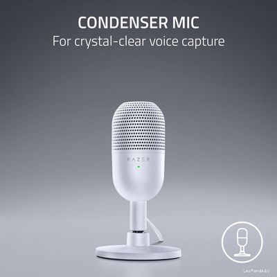 Проводной микрофон Razer Seiren V3 Mini Mercury White - фото4
