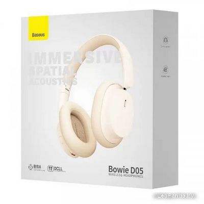 Наушники Baseus Bowie D05 (белый/бежевый) - фото5