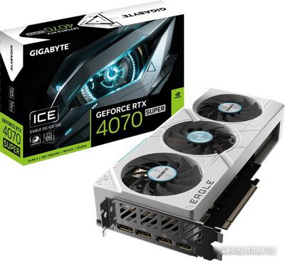 Видеокарта Gigabyte GeForce RTX 4070 Super Eagle OC Ice 12G GV-N407SEAGLEOC ICE-12GD - фото3