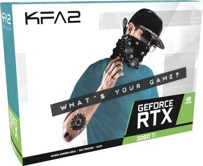 Видеокарта KFA2 GeForce RTX 3060 Ti EX LHR 1-Click OC 36ISL6MD1WTK - фото2