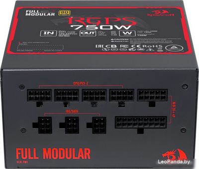 Блок питания Redragon RGPS-750W - фото4