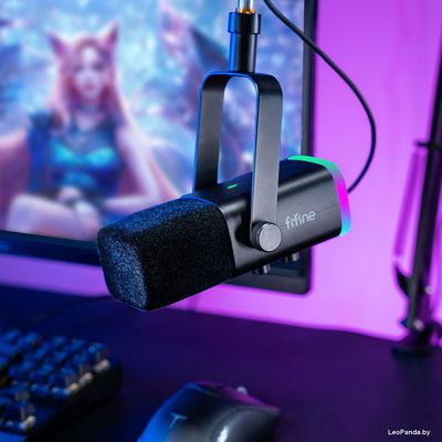 Проводной микрофон FIFINE AM8T (черный) - фото4