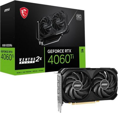 Видеокарта MSI GeForce RTX 4060 Ti Ventus 2X BLACK 8G OC - фото2