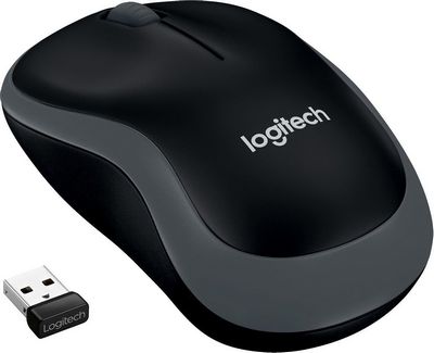 Мышь Logitech M185 (черный/серый) - фото2