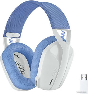 Наушники Logitech G435 Lightspeed (белый/сиреневый) - фото