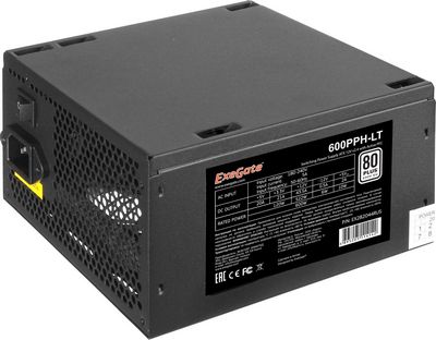 Блок питания ExeGate 600PPH-LT 80 Plus EX282044RUS - фото