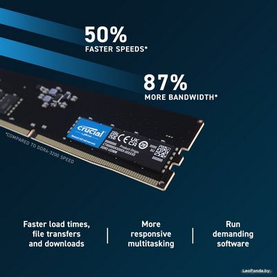 Оперативная память Crucial 16ГБ DDR5 5600 МГц CT16G56C46U5 - фото5