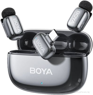Радиосистема BOYA Mini 2-02 (серебристый) - фото