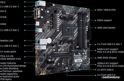 Материнская плата ASUS PRIME B550M-K - фото5