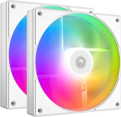 Набор вентиляторов ID-Cooling AS-140-ARGB-W Duet - фото
