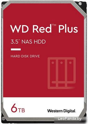 Жесткий диск WD Red Plus 6TB WD60EFPX - фото