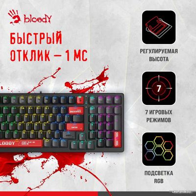Клавиатура A4Tech Bloody S98 Red (Bloody BLMS Red Plus) - фото3
