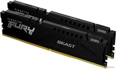 Оперативная память Kingston FURY Beast 2x16ГБ DDR5 5600 МГц KF556C40BBK2-32 - фото