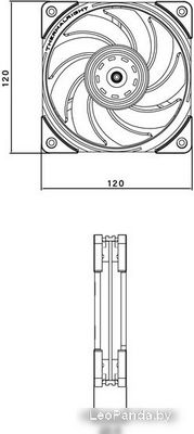 Вентилятор для корпуса Thermalright TL-B12 - фото3