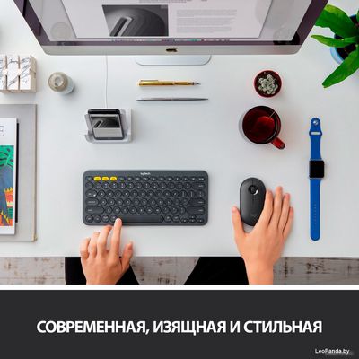 Мышь Logitech M350 Pebble (графит) - фото3