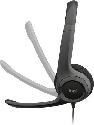 Офисная гарнитура Logitech H390 (черный) - фото4