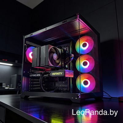 Компьютер игровой 56659 AMD Ryzen 7 7800X3D 16ГБ HDD 2TB SSD 2TB  RTX 5060  600W - фото