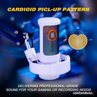 Проводной микрофон FIFINE A8T (белый) - фото2