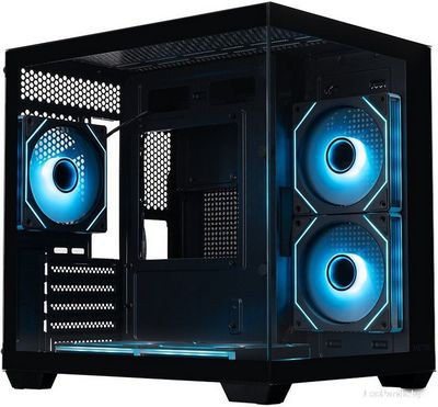 Корпус XASTRA QW400M 5ARGB-C6-AC QW400M-5FM12A-C6-AC (черный) - фото2
