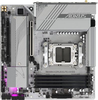 Материнская плата Gigabyte B650M Aorus Elite AX Ice - фото7