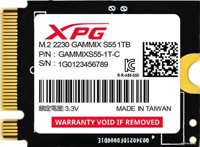 SSD ADATA XPG Gammix S55 1TB SGAMMIXS55-1T-C - фото