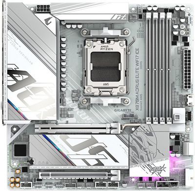 Материнская плата Gigabyte X870M Aorus Elite WiFi7 Ice - фото