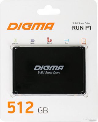 SSD Digma Run P1 512GB DGSR2512GP13T - фото2