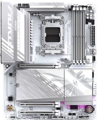 Материнская плата Gigabyte B850 Aorus Elite WiFi7 Ice (rev. 1.1) - фото