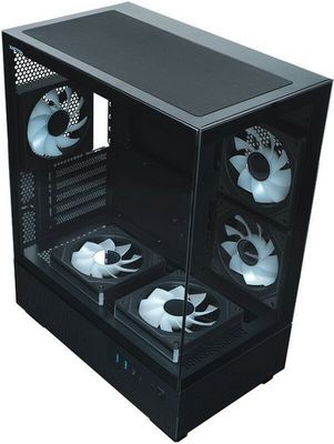 Корпус XASTRA Q400M 5ARGB-C6-UC (черный) - фото4
