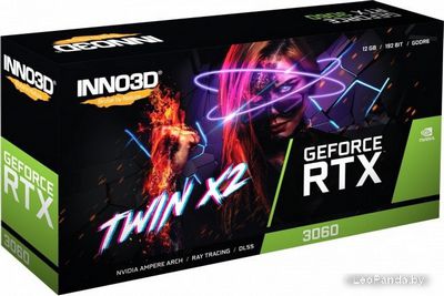 Видеокарта Inno3D GeForce RTX 3060 Twin X2 12GB GDDR6 N30602-12D6-119032AH - фото3