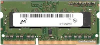 Оперативная память Micron 4GB DDR4 SODIMM PC4-25600 MTA4ATF51264HZ-3G2J1 - фото