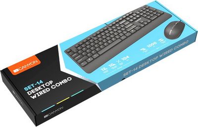 Клавиатура + мышь Canyon CNE-CSET4-RU - фото5