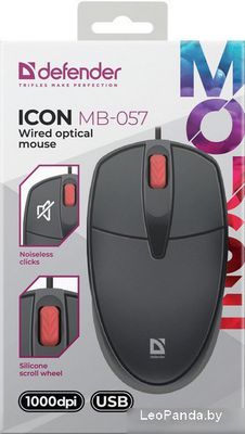 Мышь Defender Icon MB-057 (черный) - фото5