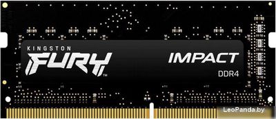 Оперативная память Kingston FURY Impact 8GB DDR4 SODIMM PC4-25600 KF432S20IB/8 - фото