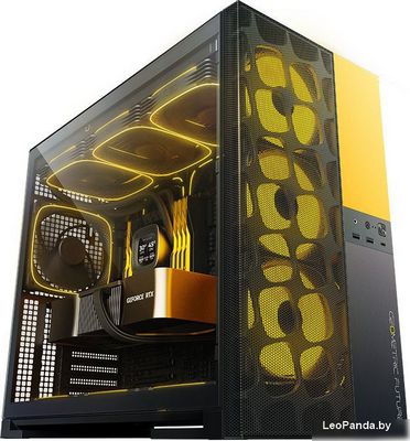 Корпус Geometric Future Model 5 Vent (черный/желтый) - фото