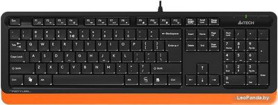 Клавиатура A4Tech Fstyler FK10 (черный/оранжевый) - фото
