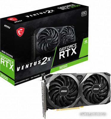 Видеокарта MSI GeForce RTX 3050 Ventus 2X 8G OC - фото5