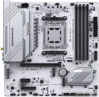 Материнская плата Maxsun Terminator B650M WiFi Ice - фото