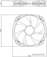 Вентилятор для корпуса Thermalright TL-D14S ARGB - фото