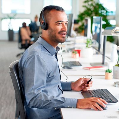 Офисная гарнитура Logitech PC Headset 960 USB - фото3