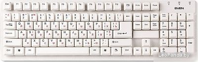 Клавиатура SVEN Standard 301 White - фото