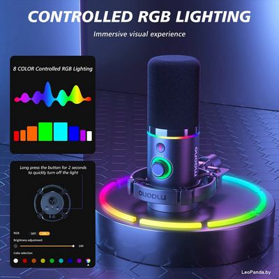 Проводной микрофон Maono PD200XS (черный) - фото5