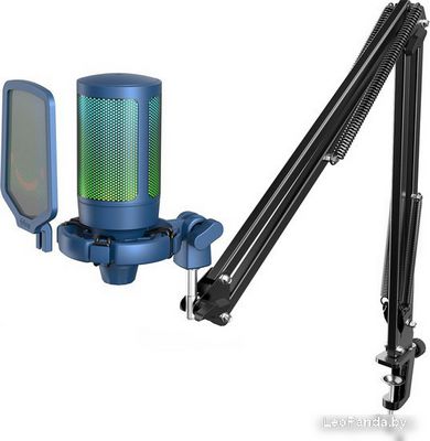 Проводной микрофон FIFINE A6T (синий) - фото