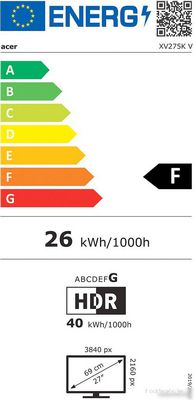 Игровой монитор Acer Nitro XV275KVymipruzx UM.HX5EE.V05 - фото5