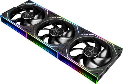 Комплект вентиляторов для корпуса Thermalright TL-M12Q X3 (черный) - фото